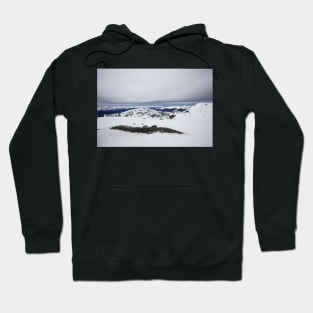 Snowy panorama mountains Long Hoodie